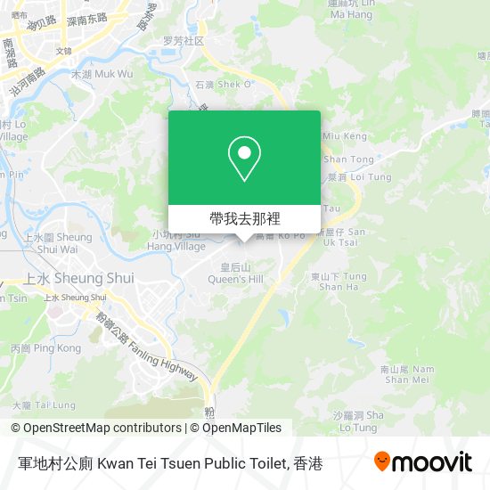 軍地村公廁 Kwan Tei Tsuen Public Toilet地圖