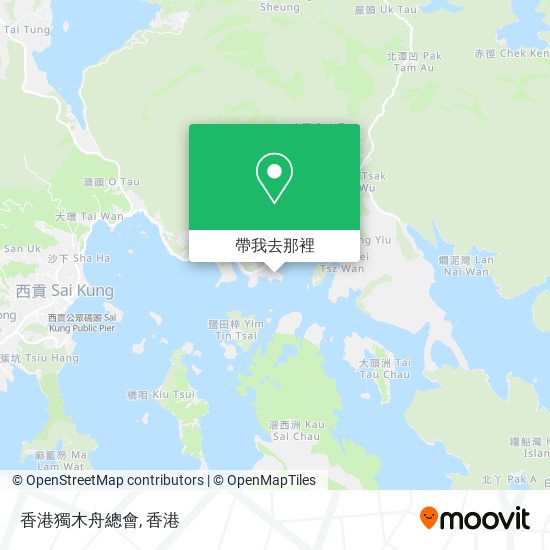 香港獨木舟總會地圖