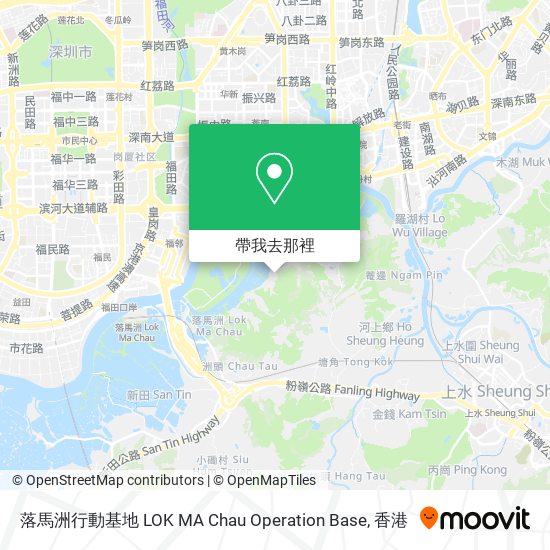 落馬洲行動基地 LOK MA Chau Operation Base地圖
