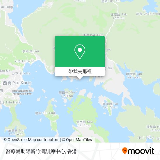醫療輔助隊斬竹灣訓練中心地圖
