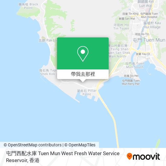 屯門西配水庫 Tuen Mun West Fresh Water Service Reservoir地圖