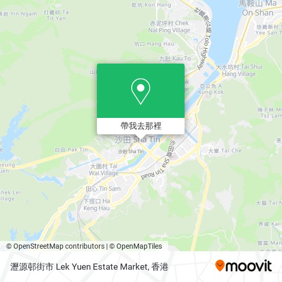 瀝源邨街市 Lek Yuen Estate Market地圖