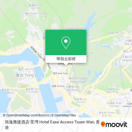旭逸雅捷酒店·荃灣 Hotel Ease Access·Tsuen Wan地圖