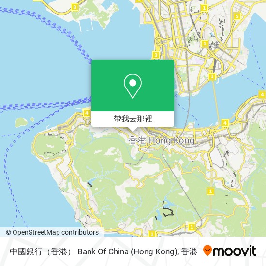 中國銀行（香港） Bank Of China (Hong Kong)地圖