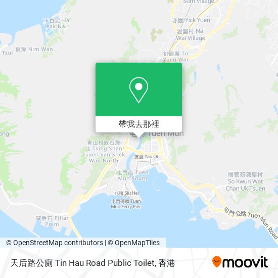 天后路公廁 Tin Hau Road Public Toilet地圖