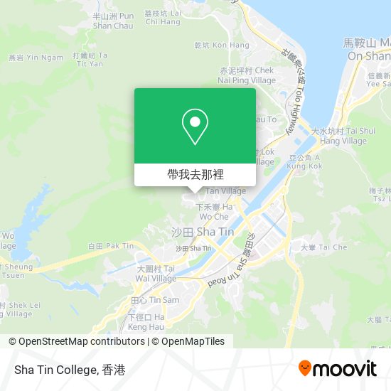 Sha Tin College地圖