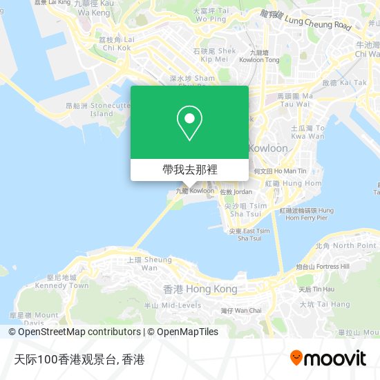 天际100香港观景台地圖