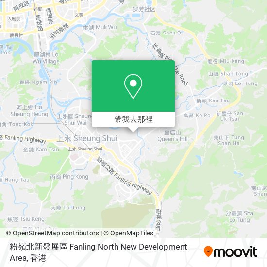 粉嶺北新發展區 Fanling North New Development Area地圖