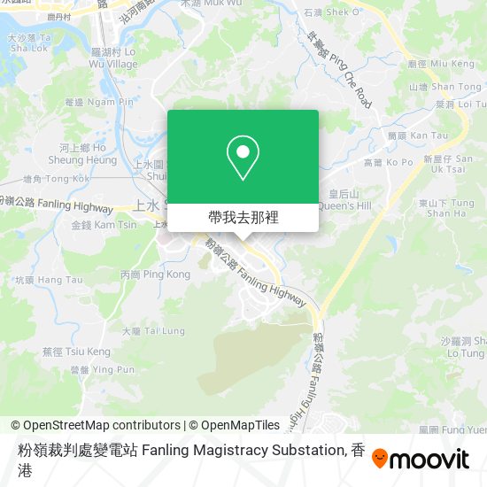 粉嶺裁判處變電站  Fanling Magistracy Substation地圖