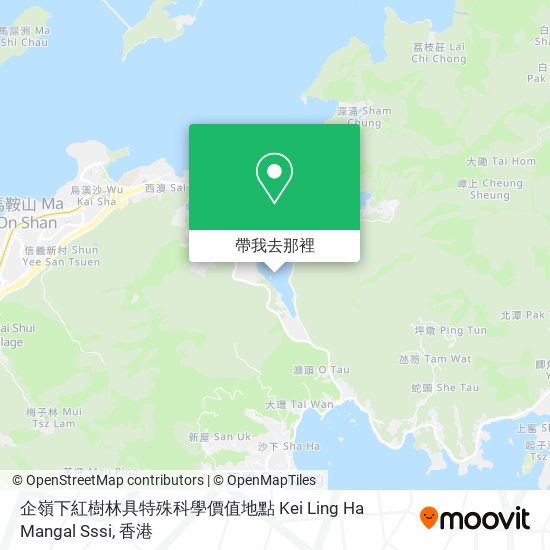 企嶺下紅樹林具特殊科學價值地點 Kei Ling Ha Mangal Sssi地圖