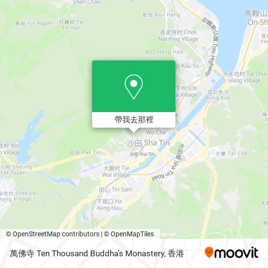 萬佛寺 Ten Thousand Buddha's Monastery地圖