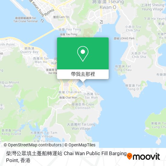 柴灣公眾填土躉船轉運站 Chai Wan Public Fill Barging Point地圖