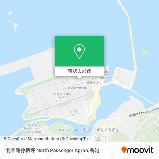 北客運停機坪 North Passenger Apron地圖