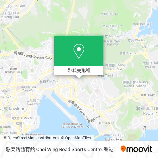 彩榮路體育館 Choi Wing Road Sports Centre地圖