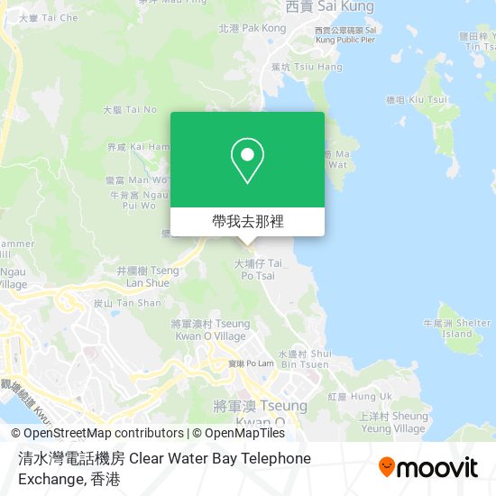 清水灣電話機房 Clear Water Bay Telephone Exchange地圖