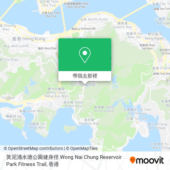 黃泥涌水塘公園健身徑 Wong Nai Chung Reservoir Park Fitness Trail地圖