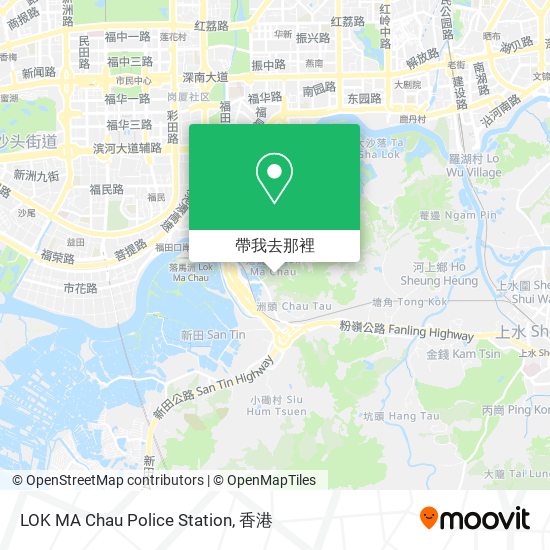 LOK MA Chau Police Station地圖