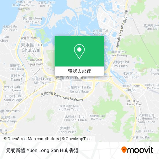 元朗新墟 Yuen Long San Hui地圖