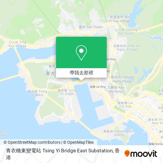 青衣橋東變電站 Tsing Yi Bridge East Substation地圖
