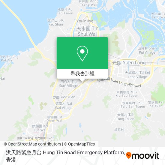 洪天路緊急月台 Hung Tin Road Emergency Platform地圖