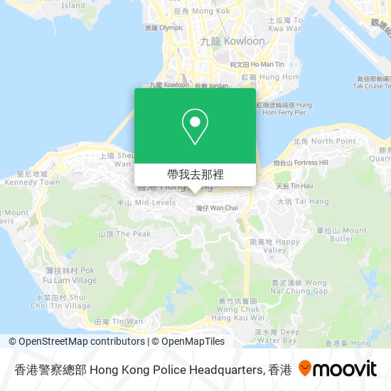 香港警察總部 Hong Kong Police Headquarters地圖