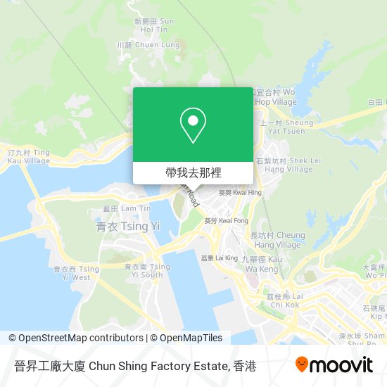 晉昇工廠大廈 Chun Shing Factory Estate地圖