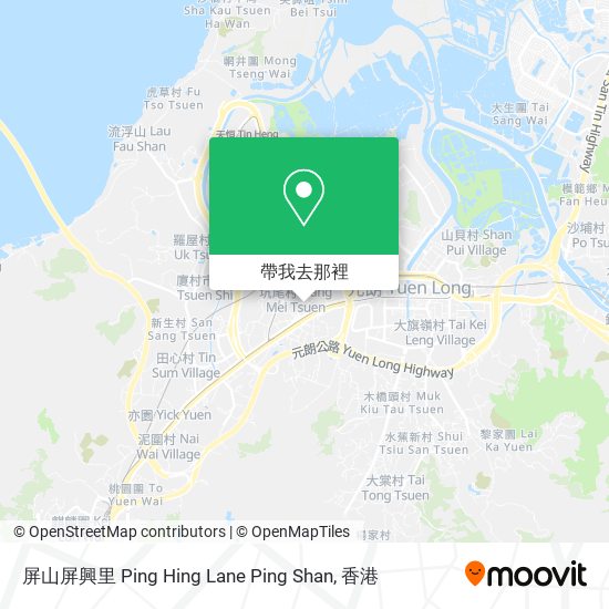 屏山屏興里 Ping Hing Lane Ping Shan地圖