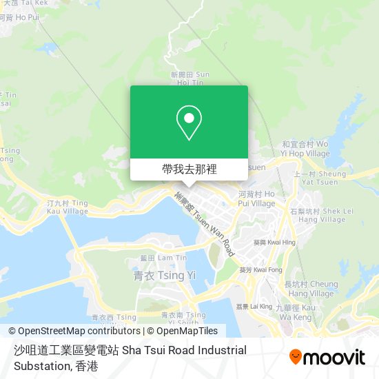 沙咀道工業區變電站  Sha Tsui Road Industrial Substation地圖