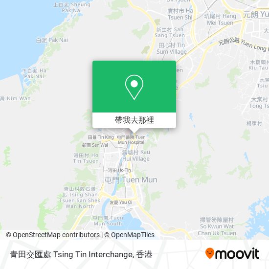 青田交匯處 Tsing Tin Interchange地圖