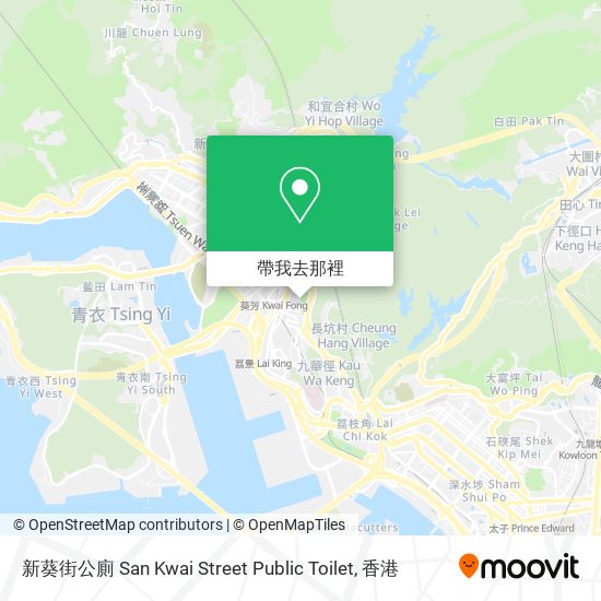 新葵街公廁 San Kwai Street Public Toilet地圖