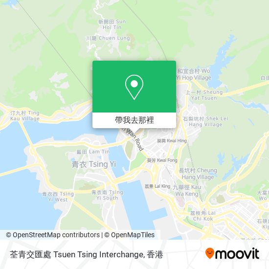 荃青交匯處 Tsuen Tsing Interchange地圖