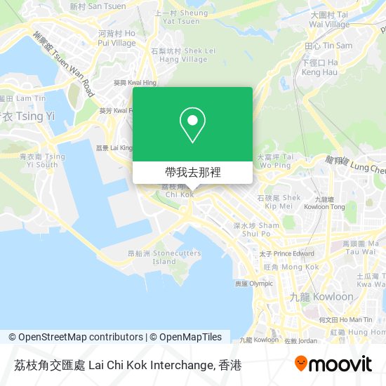 荔枝角交匯處 Lai Chi Kok Interchange地圖