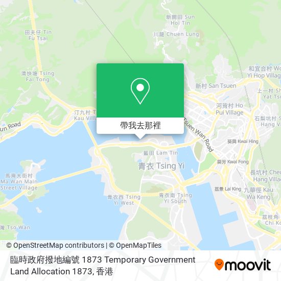 臨時政府撥地編號 1873 Temporary Government Land Allocation 1873地圖