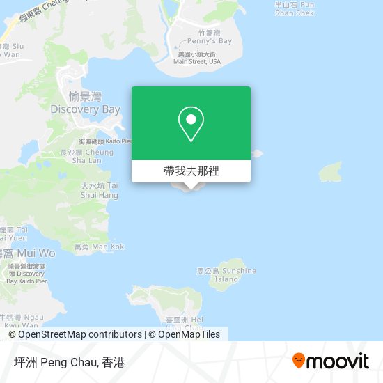 坪洲 Peng Chau地圖