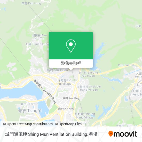 城門通風樓 Shing Mun Ventilation Building地圖