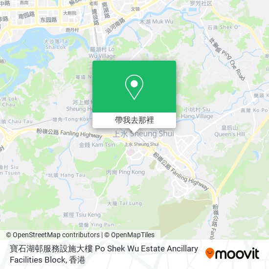 寶石湖邨服務設施大樓 Po Shek Wu Estate Ancillary Facilities Block地圖