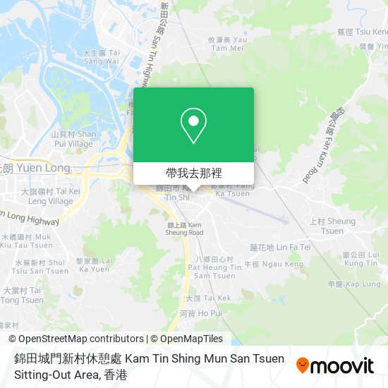 錦田城門新村休憩處 Kam Tin Shing Mun San Tsuen Sitting-Out Area地圖