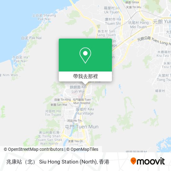 兆康站（北） Siu Hong Station (North)地圖