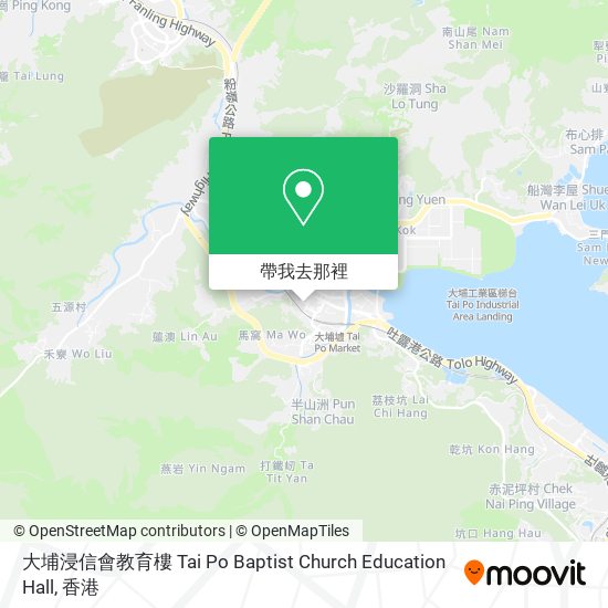 大埔浸信會教育樓 Tai Po Baptist Church Education Hall地圖