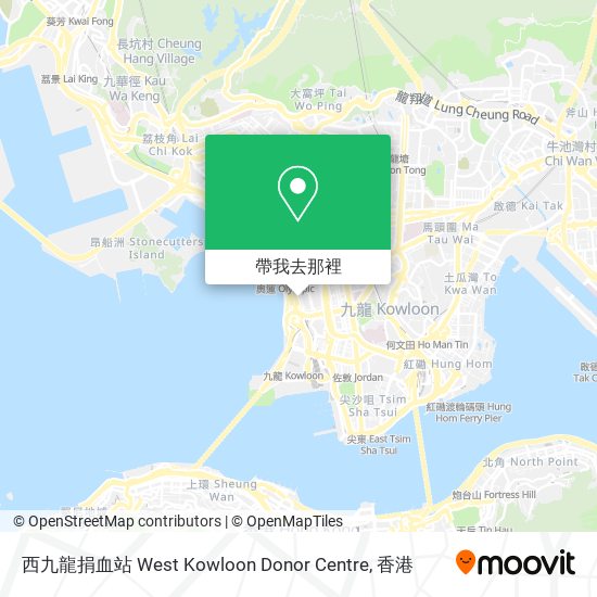 西九龍捐血站 West Kowloon Donor Centre地圖