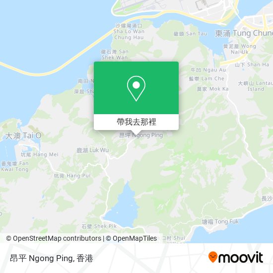 昂平 Ngong Ping地圖