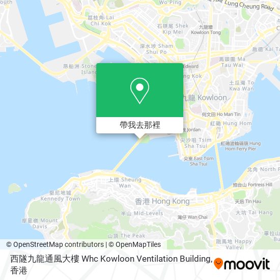 西隧九龍通風大樓 Whc Kowloon Ventilation Building地圖