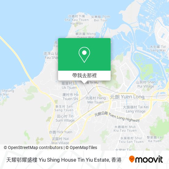 天耀邨耀盛樓 Yiu Shing House Tin Yiu Estate地圖