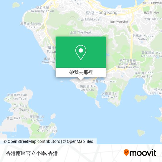 香港南區官立小學地圖