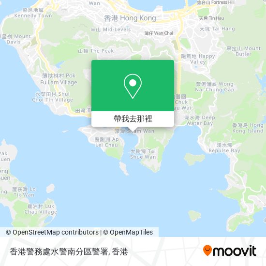 香港警務處水警南分區警署地圖