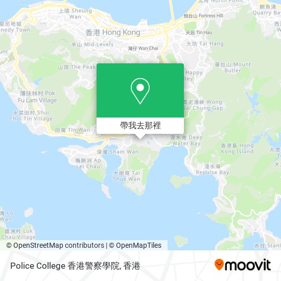 Police College 香港警察學院地圖