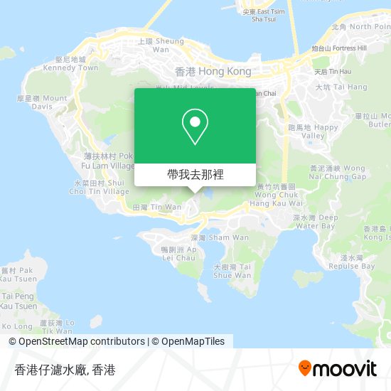 香港仔濾水廠地圖