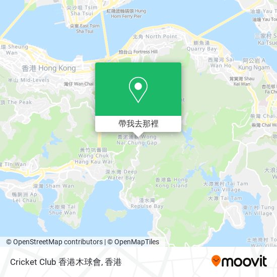 Cricket Club 香港木球會地圖