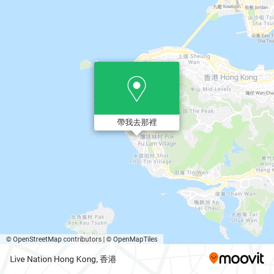 Live Nation Hong Kong地圖