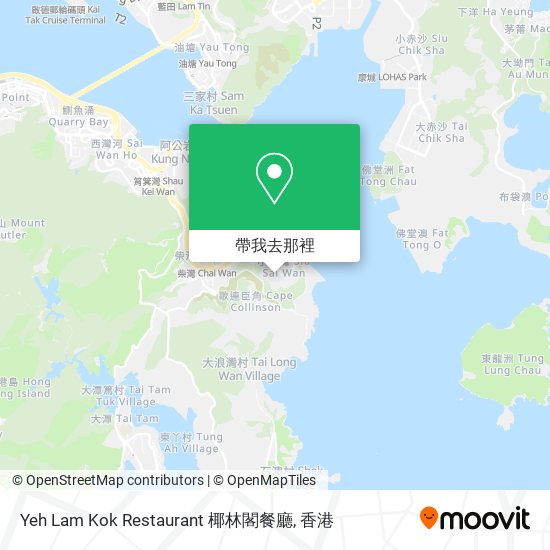 Yeh Lam Kok Restaurant 椰林閣餐廳地圖